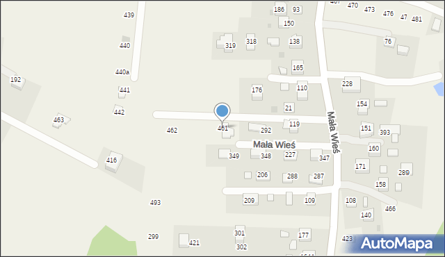 Mała Wieś, Mała Wieś, 461, mapa Mała Wieś