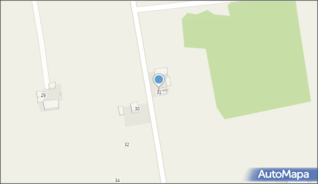 Mała Wieś, Mała Wieś, 31, mapa Mała Wieś