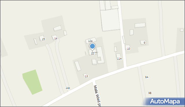 Mała Wieś przy Drodze, Mała Wieś przy Drodze, 12, mapa Mała Wieś przy Drodze