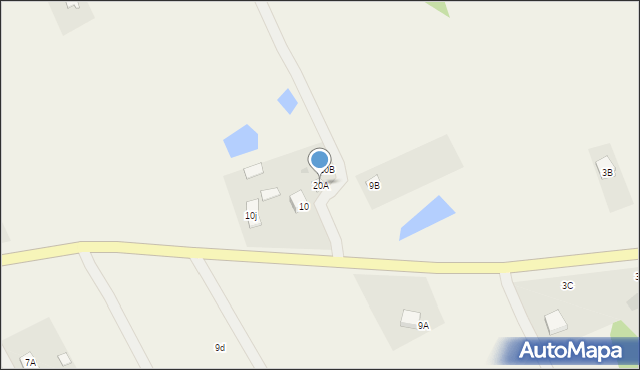Mała Wieś przy Drodze, Mała Wieś przy Drodze, 20A, mapa Mała Wieś przy Drodze