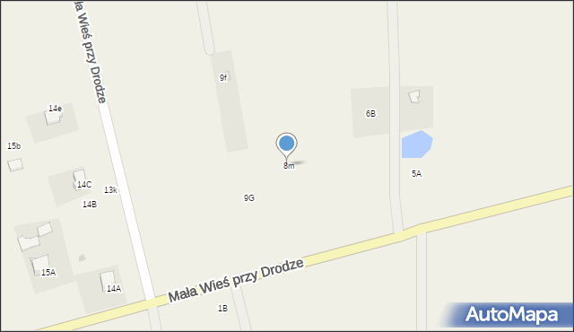 Mała Wieś przy Drodze, Mała Wieś przy Drodze, 8m, mapa Mała Wieś przy Drodze