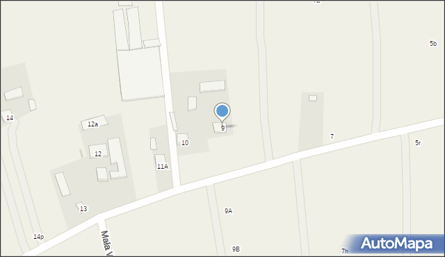 Mała Wieś przy Drodze, Mała Wieś przy Drodze, 9, mapa Mała Wieś przy Drodze