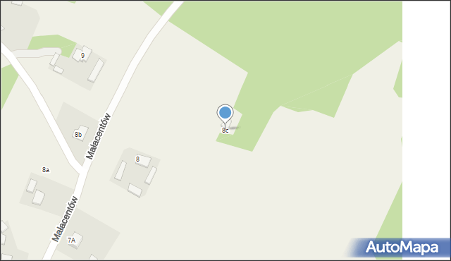Małacentów, Małacentów, 8c, mapa Małacentów