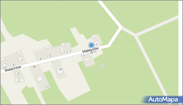 Małachów, Małachów, 2a, mapa Małachów