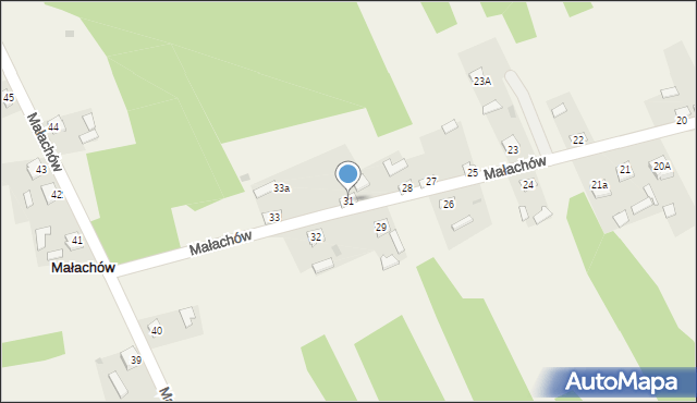 Małachów, Małachów, 31, mapa Małachów