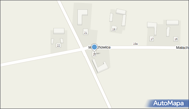 Małachowice-Kolonia, Małachowice-Kolonia, 20, mapa Małachowice-Kolonia
