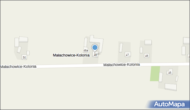 Małachowice-Kolonia, Małachowice-Kolonia, 48, mapa Małachowice-Kolonia