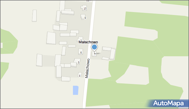 Małachowo, Małachowo, 7, mapa Małachowo