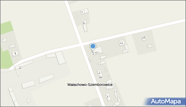 Małachowo-Szemborowice, Małachowo-Szemborowice, 1, mapa Małachowo-Szemborowice