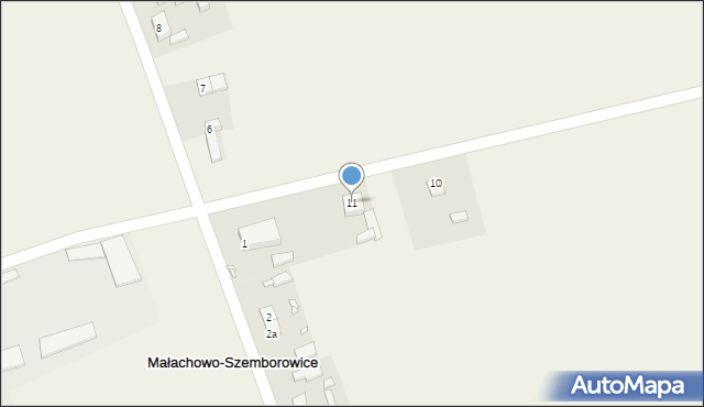 Małachowo-Szemborowice, Małachowo-Szemborowice, 11, mapa Małachowo-Szemborowice