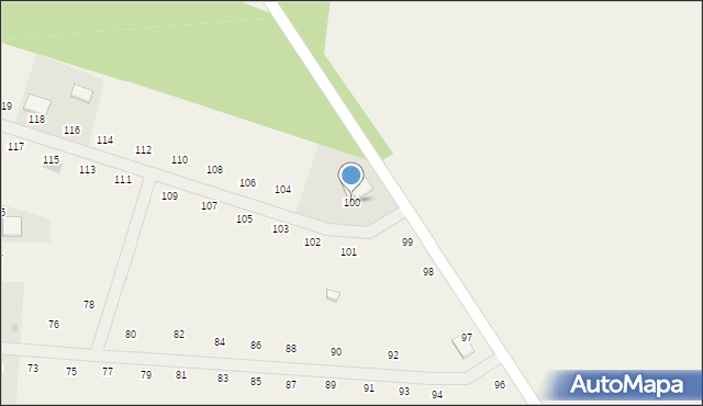 Malanów, Malanów, 100, mapa Malanów