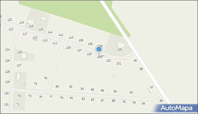 Malanów, Malanów, 103, mapa Malanów