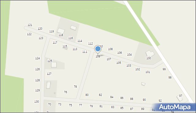 Malanów, Malanów, 109, mapa Malanów