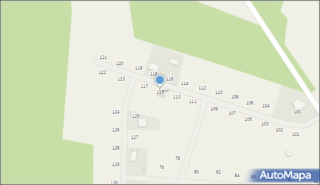 Malanów, Malanów, 115, mapa Malanów