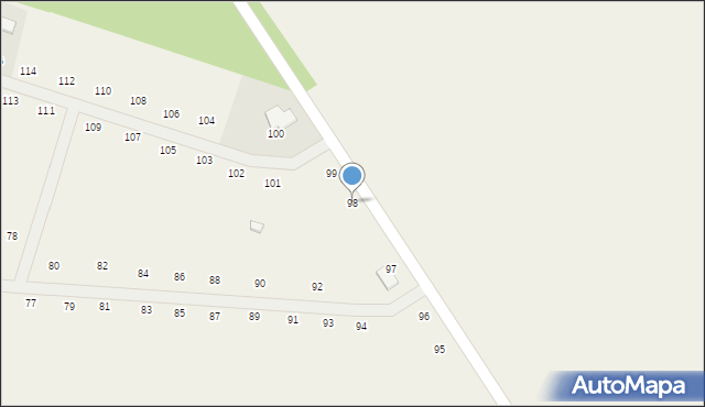 Malanów, Malanów, 98, mapa Malanów