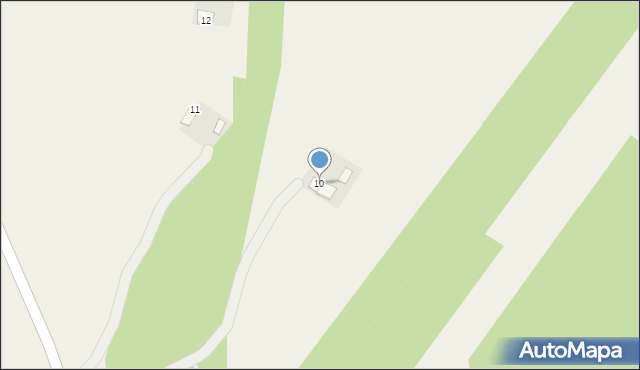 Malanowo Stare, Malanowo Stare, 10, mapa Malanowo Stare