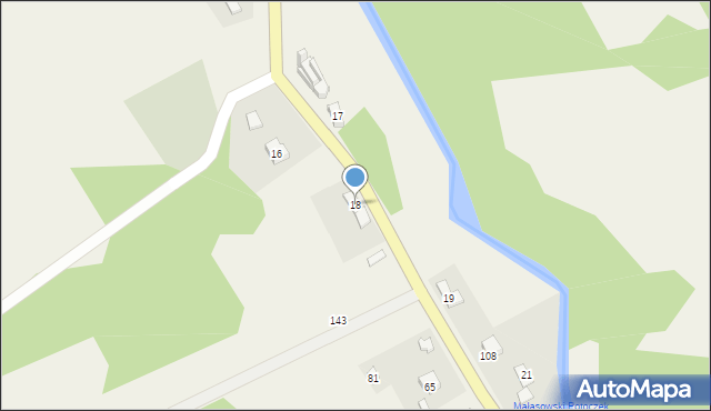 Małastów, Małastów, 18, mapa Małastów