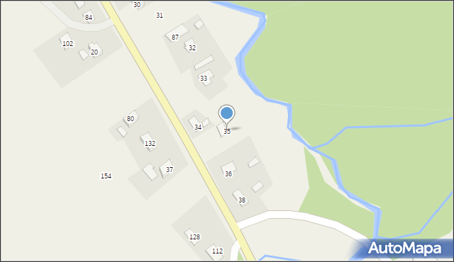 Małastów, Małastów, 35, mapa Małastów