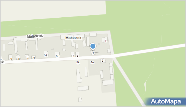 Małaszek, Małaszek, 3, mapa Małaszek