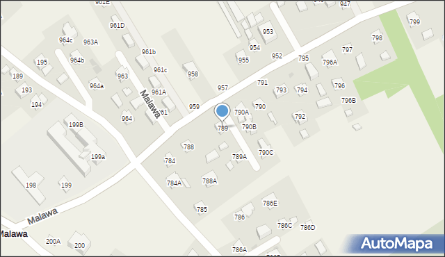 Malawa, Malawa, 789, mapa Malawa