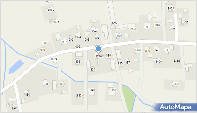 Malawa, Malawa, 834A, mapa Malawa