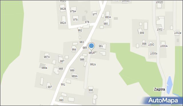 Malawa, Malawa, 981A, mapa Malawa