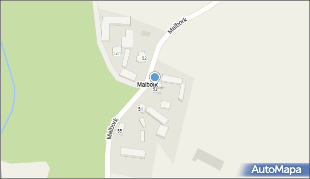 Malbork, Malbork, 53, mapa Malborka