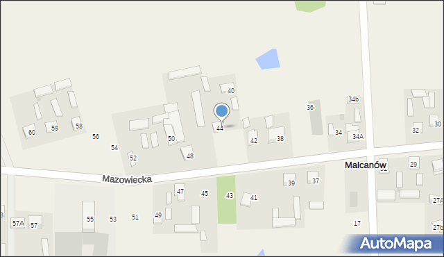 Malcanów, Mazowiecka, 46, mapa Malcanów