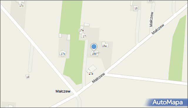 Małczew, Małczew, 16b, mapa Małczew