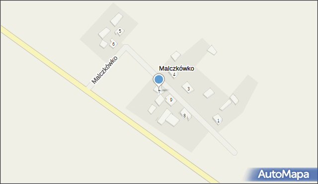 Malczkówko, Malczkówko, 7, mapa Malczkówko