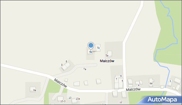 Malczów, Malczów, 5b, mapa Malczów