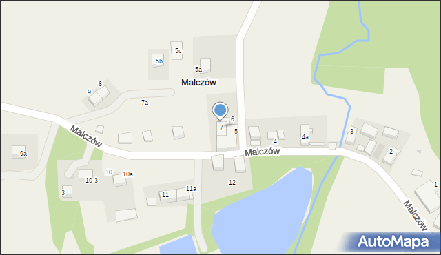 Malczów, Malczów, 7, mapa Malczów