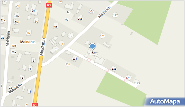 Maldanin, Maldanin, 120, mapa Maldanin