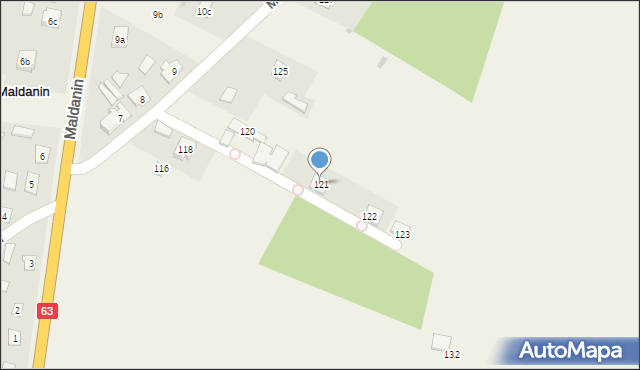 Maldanin, Maldanin, 121, mapa Maldanin