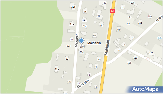 Maldanin, Maldanin, 20b, mapa Maldanin