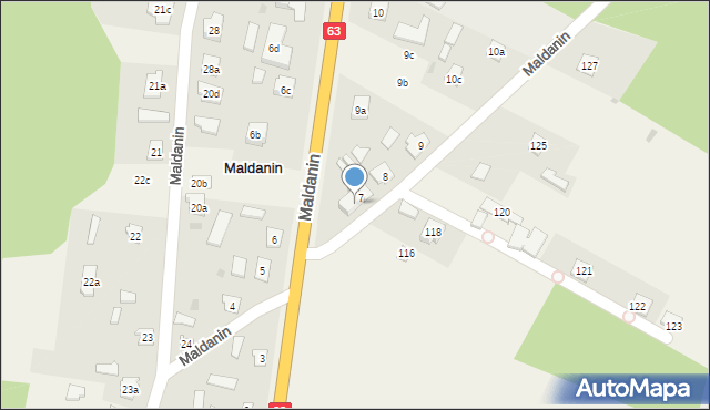 Maldanin, Maldanin, 7a, mapa Maldanin