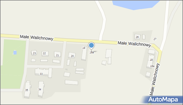 Małe Walichnowy, Małe Walichnowy, 19a, mapa Małe Walichnowy