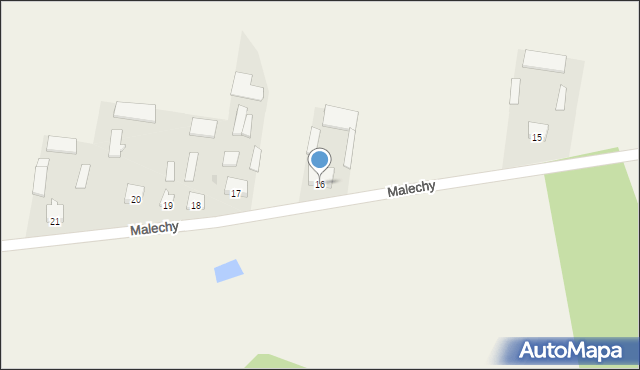 Malechy, Malechy, 16, mapa Malechy