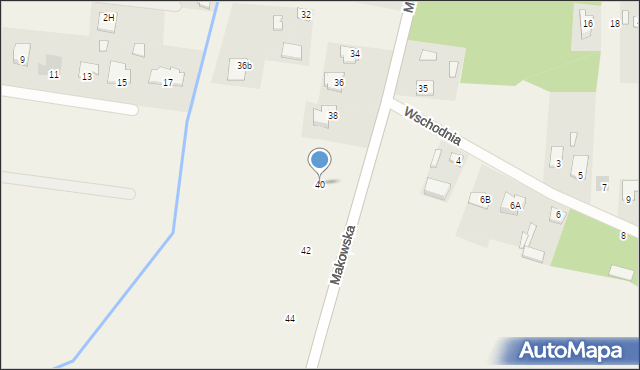 Małęczyn, Makowska, 40, mapa Małęczyn