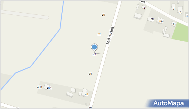 Małęczyn, Makowska, 44, mapa Małęczyn