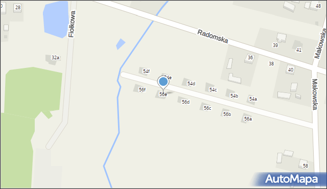 Małęczyn, Makowska, 56e, mapa Małęczyn