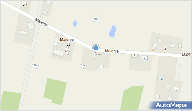 Malenie, Malenie, 11, mapa Malenie