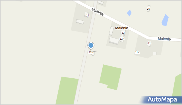 Malenie, Malenie, 12b, mapa Malenie