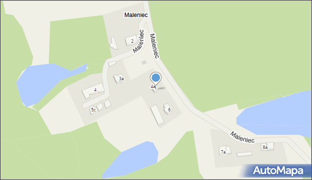 Maleniec, Maleniec, 4b, mapa Maleniec