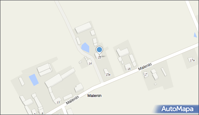 Malenin, Malenin, 15, mapa Malenin