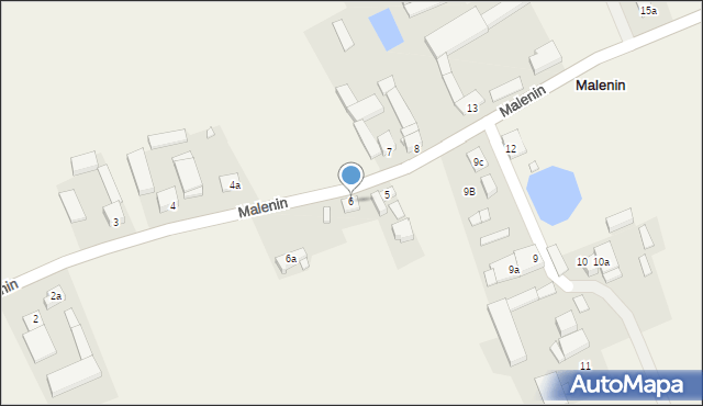 Malenin, Malenin, 6, mapa Malenin