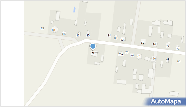 Malesze, Malesze, 78, mapa Malesze