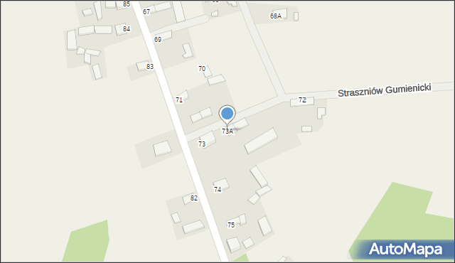 Maleszowa, Maleszowa, 73A, mapa Maleszowa