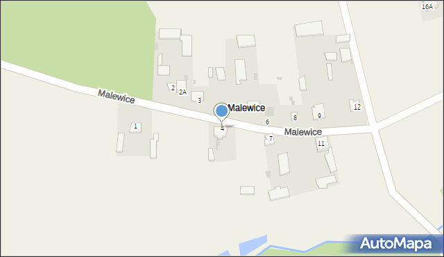 Malewice, Malewice, 4, mapa Malewice