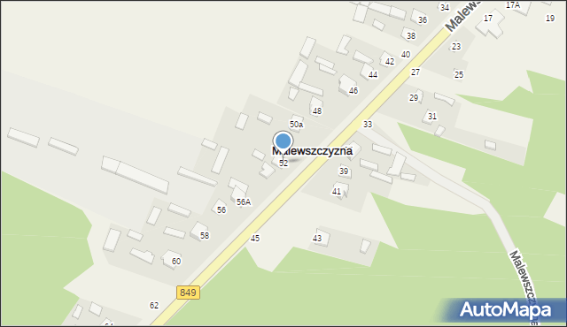 Malewszczyzna, Malewszczyzna, 52A, mapa Malewszczyzna